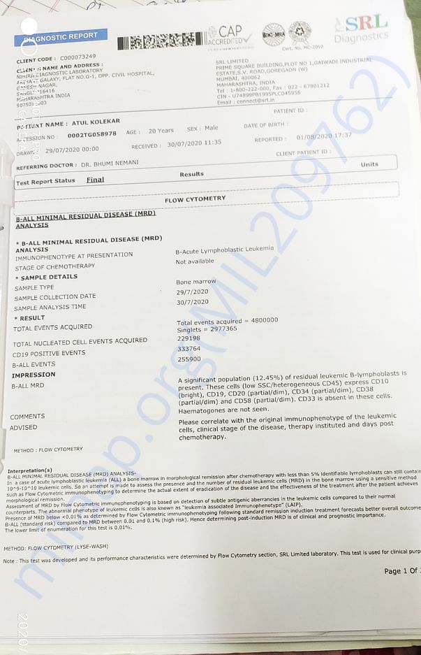 MRD report
