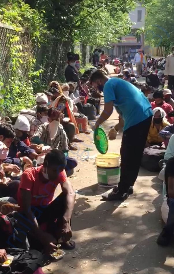 FEEDING THE NEEDY PEOPLES
