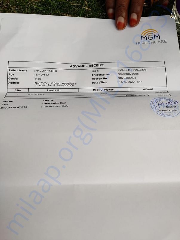 Advance Payment for Admission