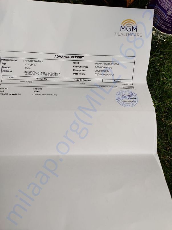 Advance Payment for Admission