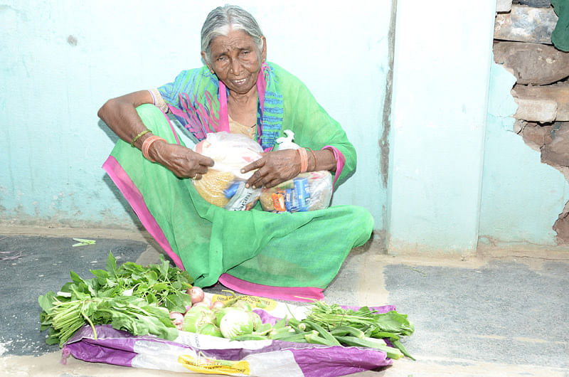 helping monthly groceries sponsorship for poor elder