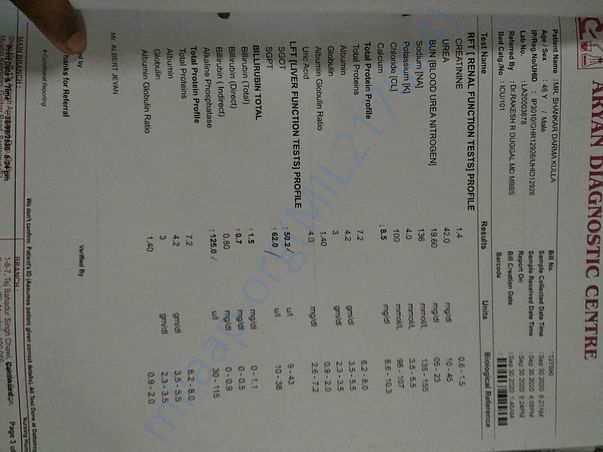Diagnostic report