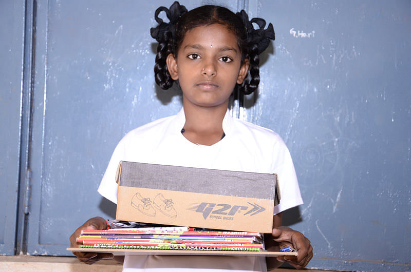 Poor girl child able to live with dignity with education