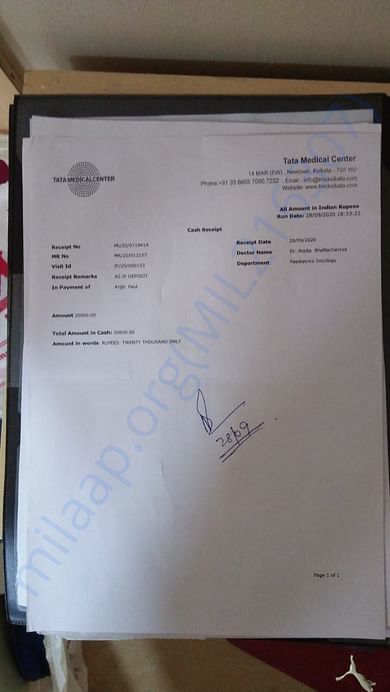 Tata medical bill