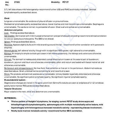 Medical Report