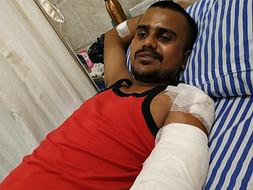 Support Govind Mahato Fight From Accident { Left Hand Loss }