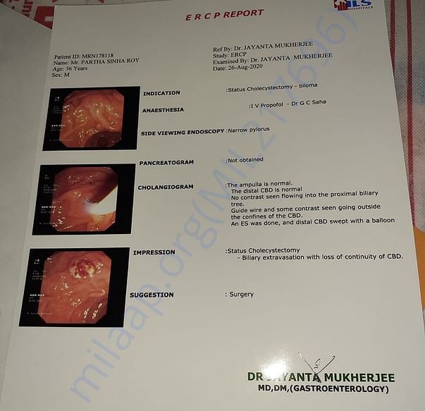 ERCP report
