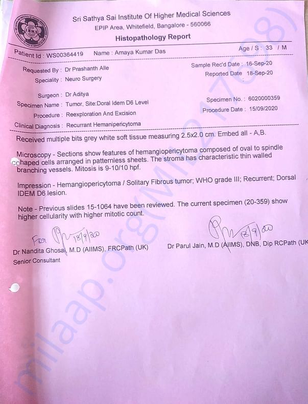 Report from SSSIHMS Whitefield, Banglore
