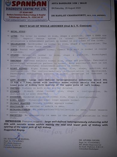 City Abdomin reports from Bankura Sammilani Medical College
