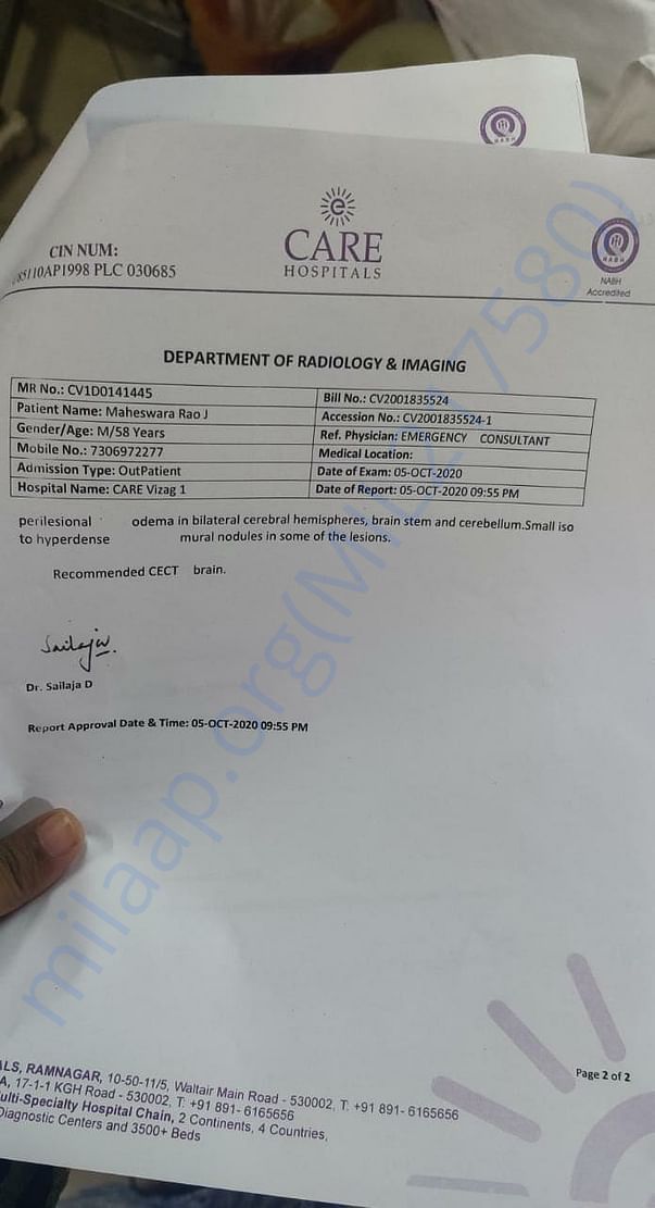 CT Brain report