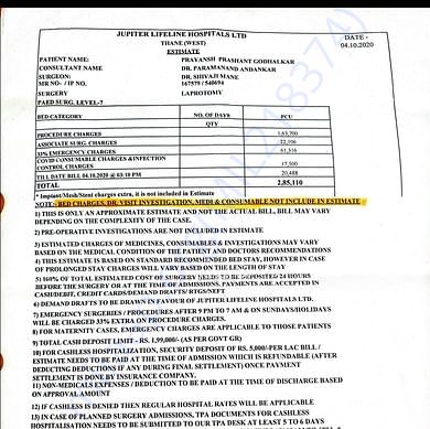 Medical Bill