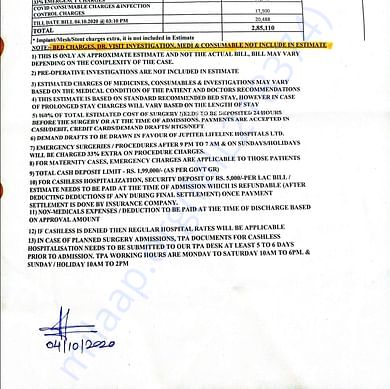 Medical Bill