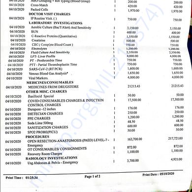 Medical Bill