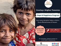 Help Us To Support Kids In Flood-Affected Areas of Assam.