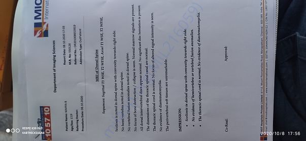 MRI SCAN REPORTS