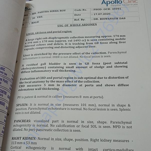 Medical Report