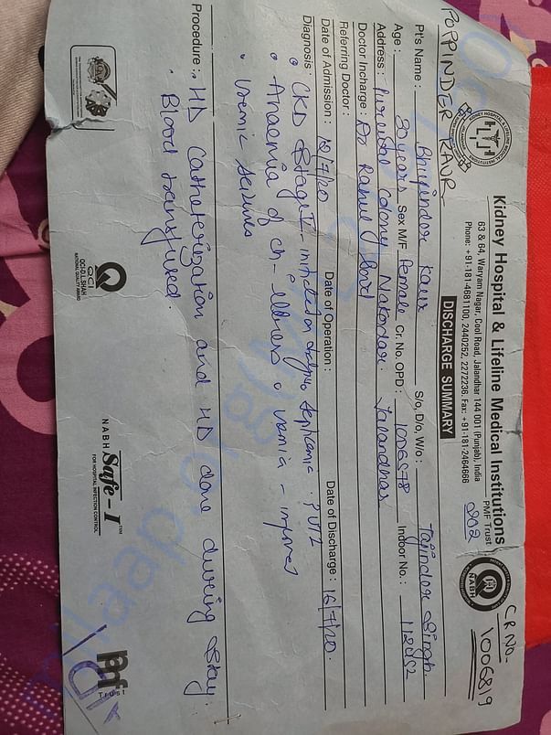 Medical report