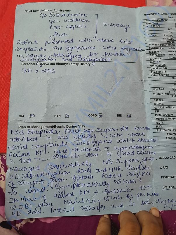 Medical report