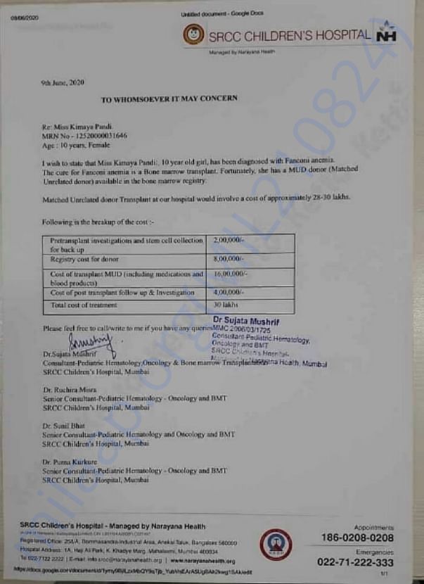 Treatment cost