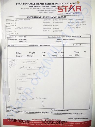 Recent hospital report
