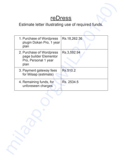 Estimation Letter