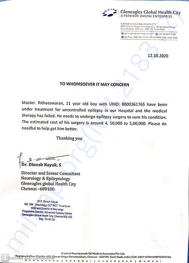 Estimation Letter