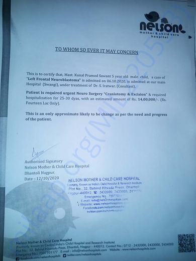 Estimate Letter