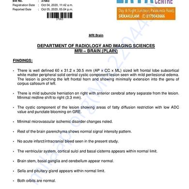 Medical Report