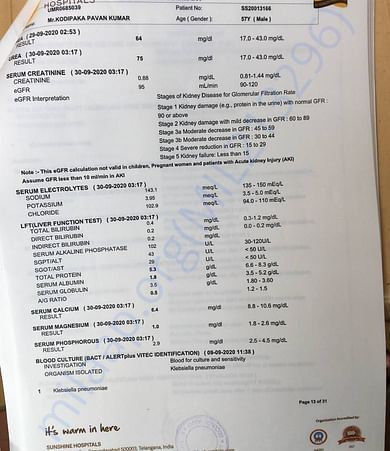 Medical report