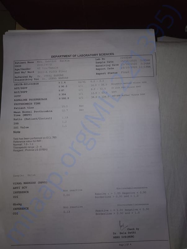 Medical report