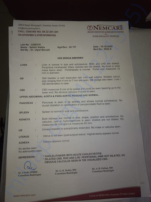 Medical report
