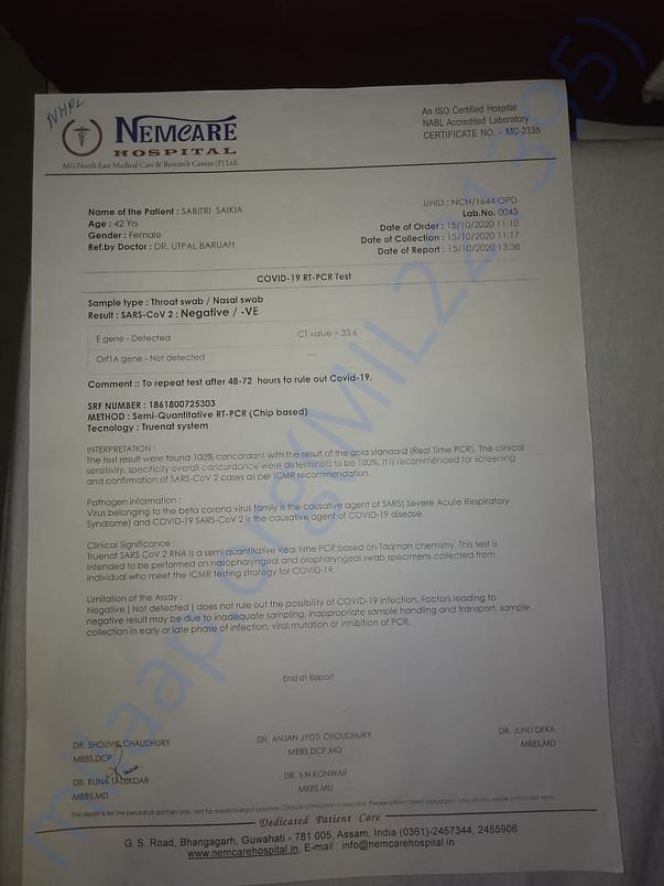 Medical report