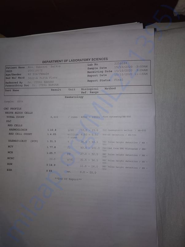 Medical report
