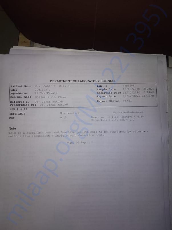 Medical report