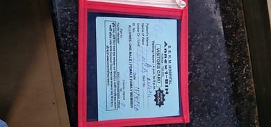 Visitors card