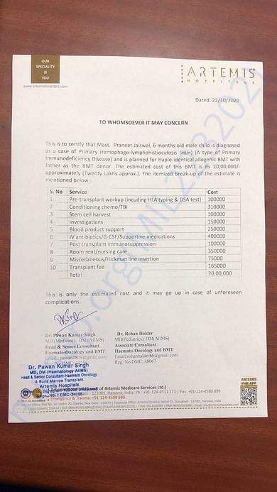Estimate Letter