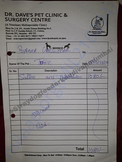 Vet's Bill