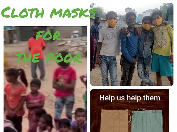 Help Aditya And Yatharth Give Masks To The Economically Disadvantaged