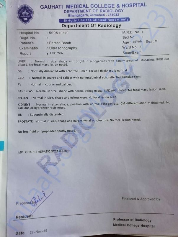 Medical report
