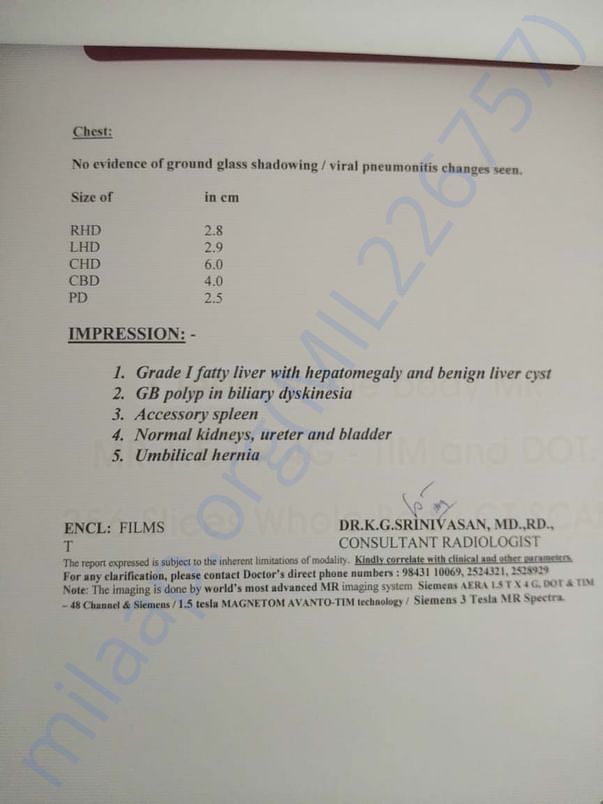 MRI report