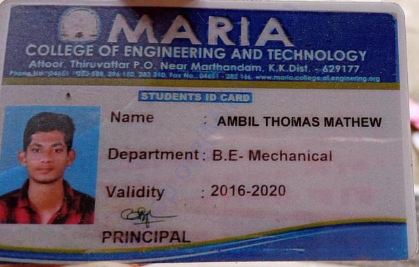 Ambil Student ID card