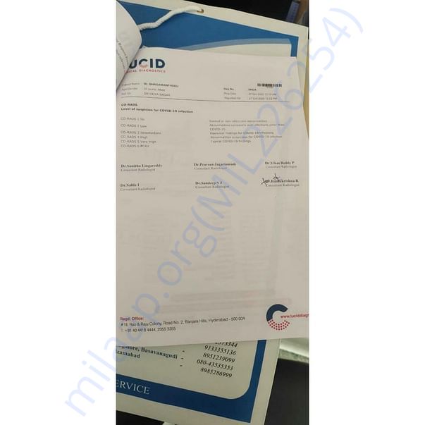 Covid Test Report