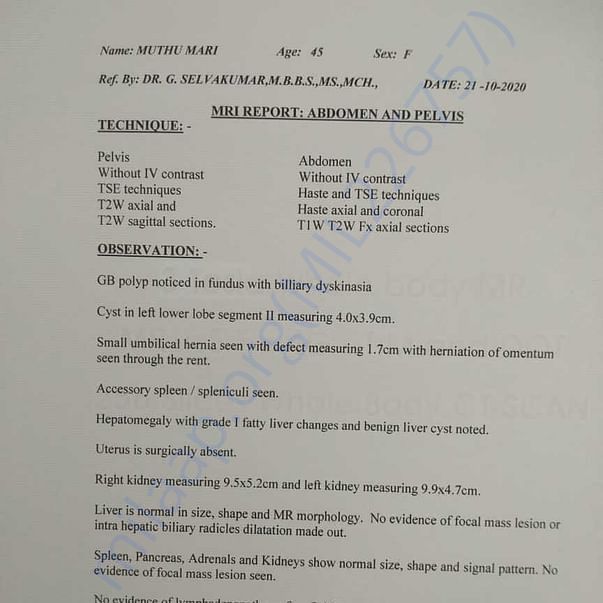 Medical Report