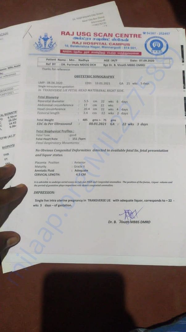 Medical report 01