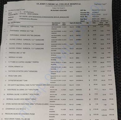 Medical Bill