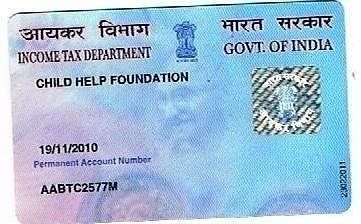 Pan Card Of NGO