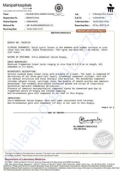 Report of doctor 2