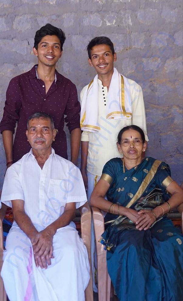 Aditya with his Parents