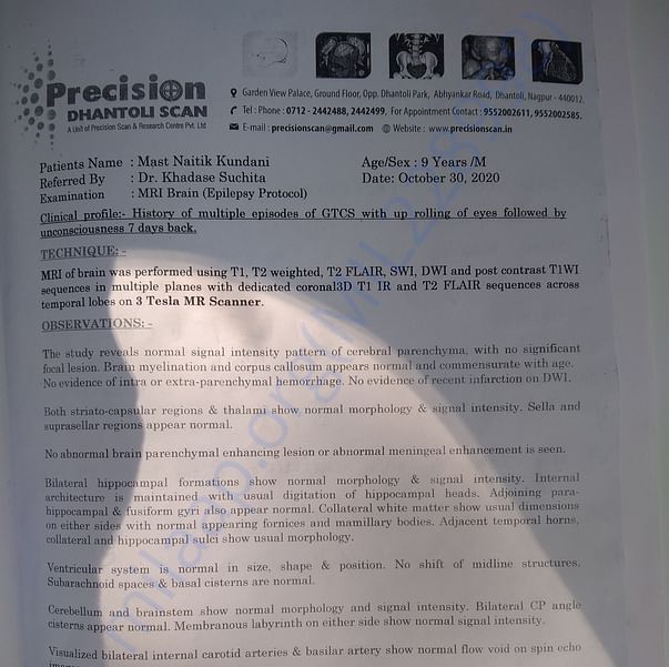 Medical Report