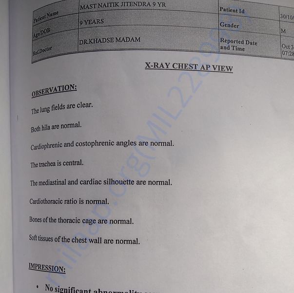 Medical Report